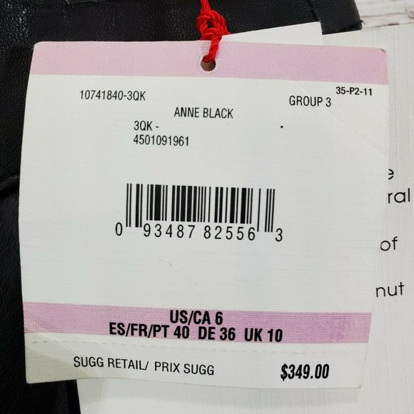 ANNE KLEIN Black Leather Skinny Pant - Picture 8 of 9